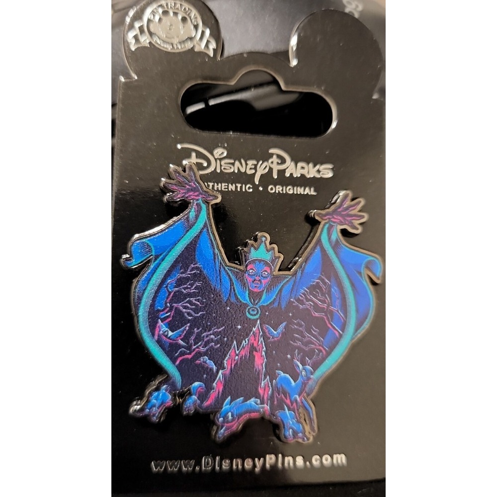 DISNEY Pin SNOW WHITE EVIL QUEEN VILLAIN‎ NEON Trading CP081